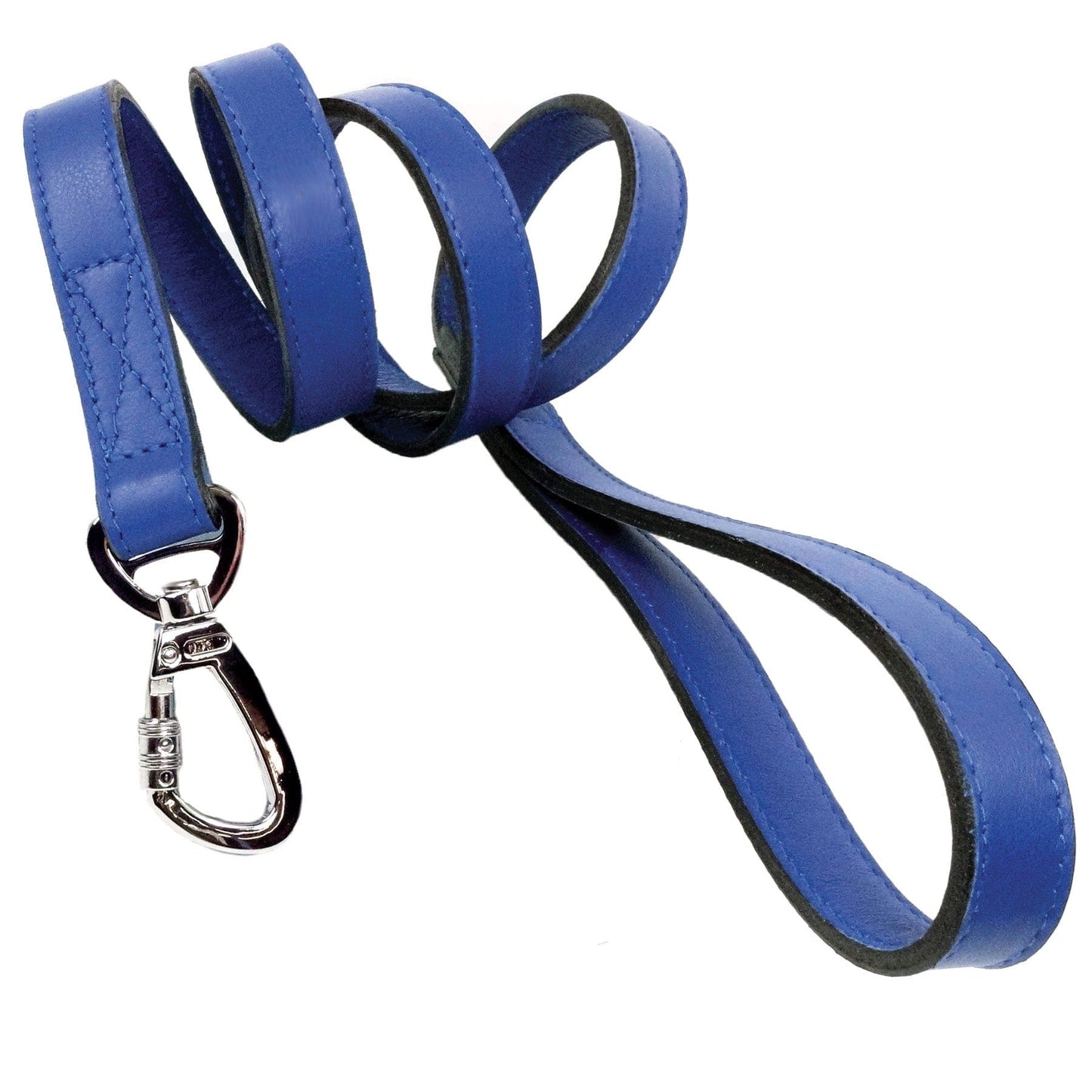 Belmont in Cobalt Blue & Nickel Dog Collar