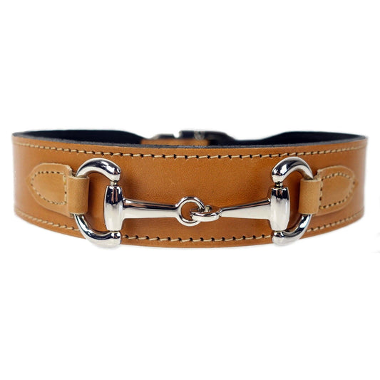 Belmont in Buckskin & Nickel Dog Collar