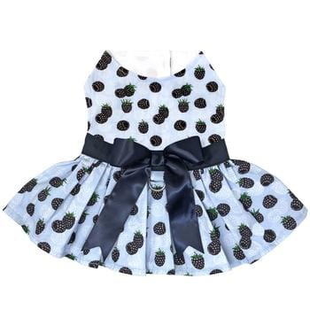 Blackberries Dog Dress with Matching Leash