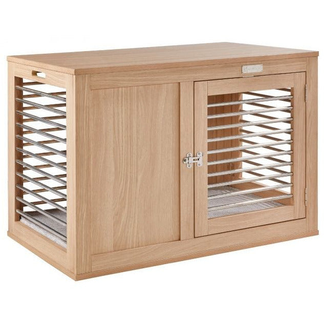 Moderno Dog Crate - White Oak