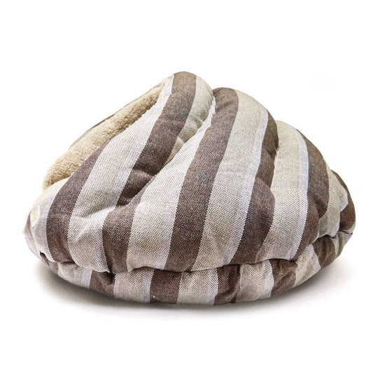 Burger Bed Brown Stripes