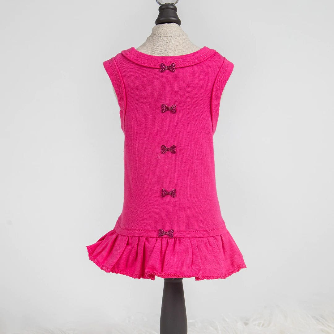 Candy Dog Dress - Fuchsia