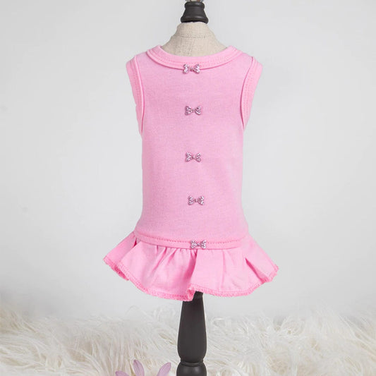 Candy Dog Dress - Pink