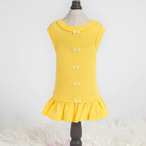 Candy Dog Dress - Yellow