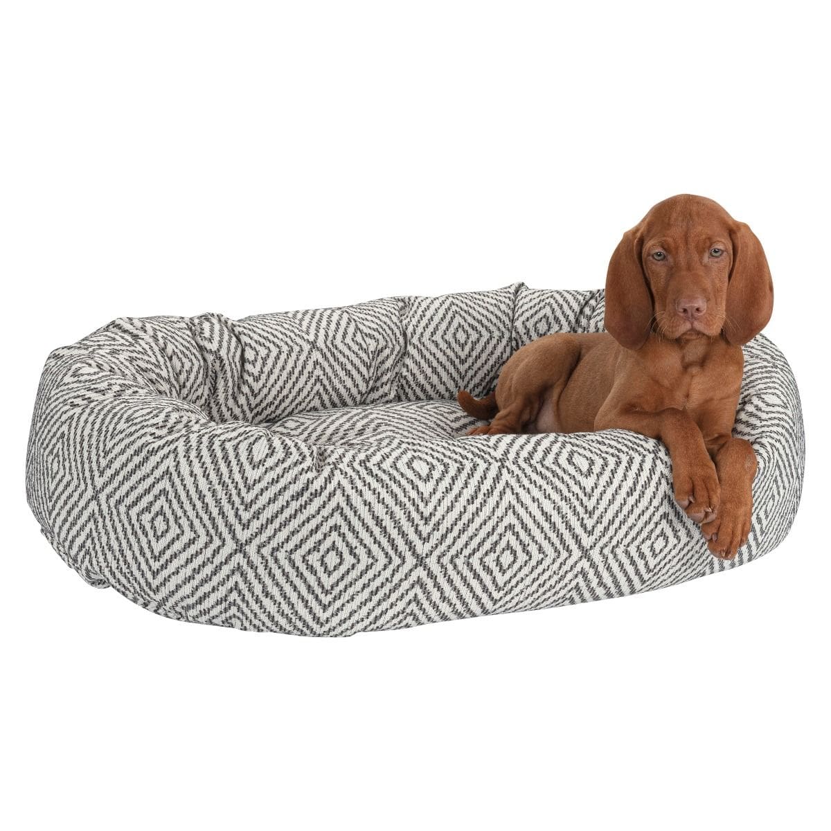 Donut Bed - Performance Linen & Woven Diamondback