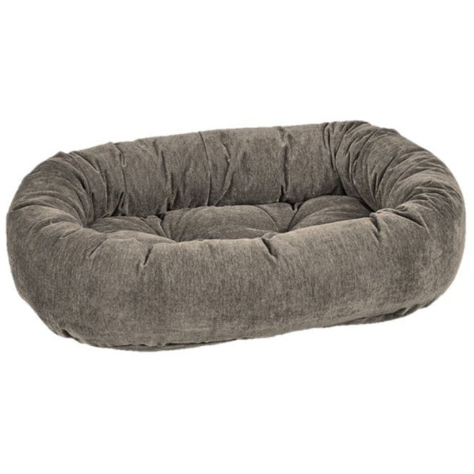 Donut Bed - Washed Microvelvet Bark