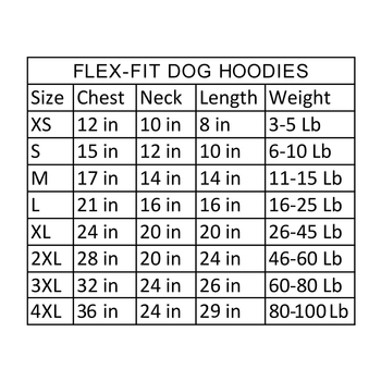 Flex-Fit Dog Hoodie - Black