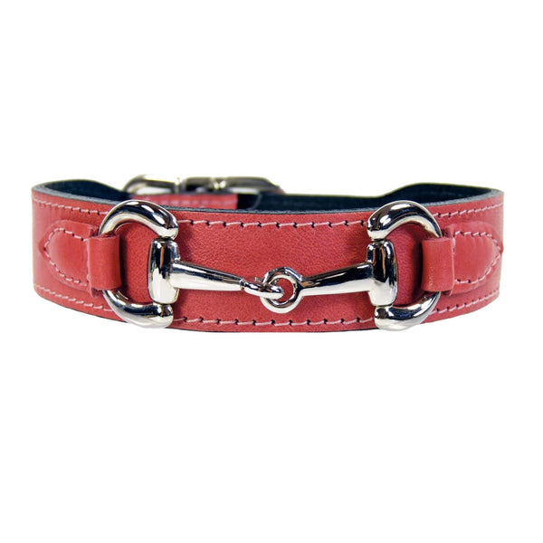 Belmont in Petal Pink & Nickel Dog Collar