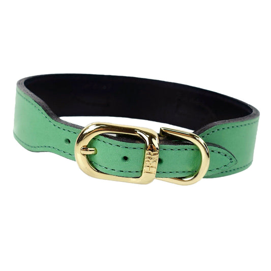 Au Naturale in Kelly Green & Chrysoprase Dog Collar