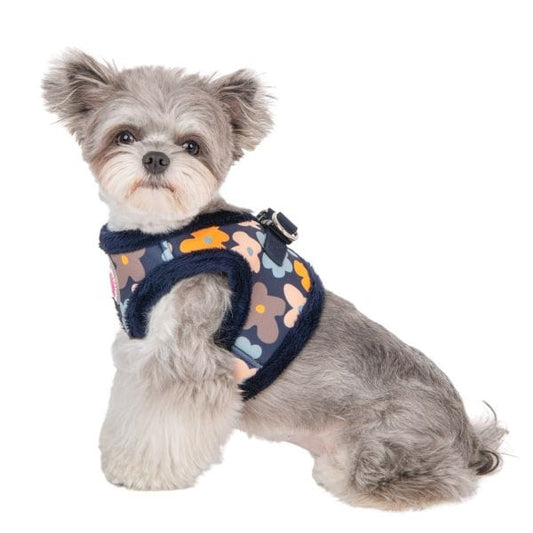 Heather Vest Dog Harness - Navy