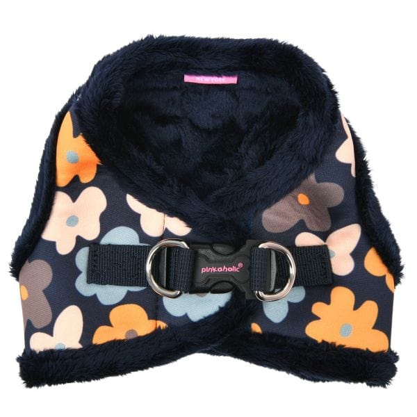 Heather Vest Dog Harness - Navy