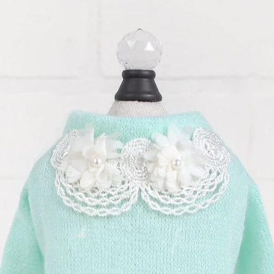 Sweet Magnolia Dog Sweater - Mint