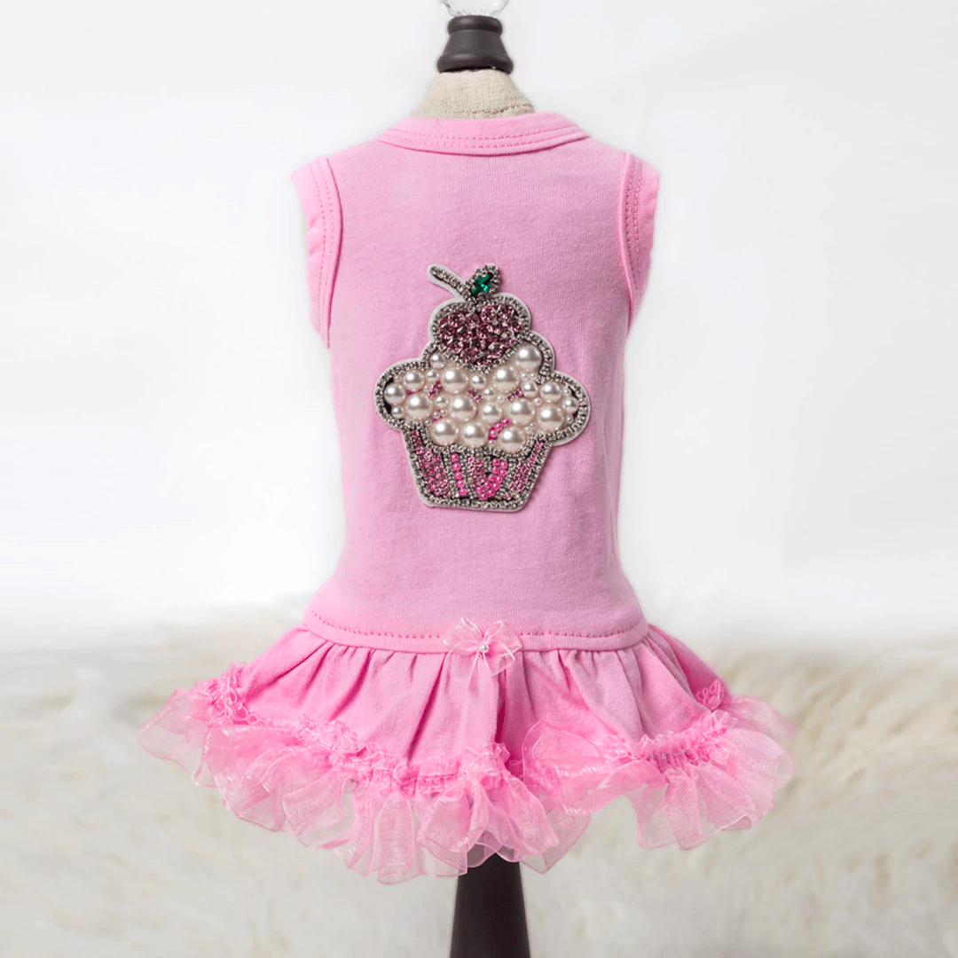 Lil' Miss Cupcake Dog Dress - Pink