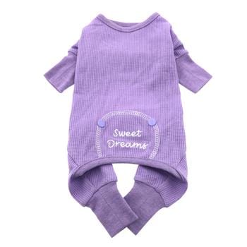 Sweet Dreams Thermal Dog Pajamas - Lilac