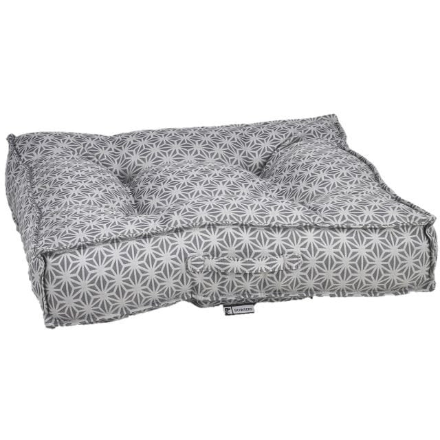 Piazza Pet Bed - Performance Linen & Woven - Mercury