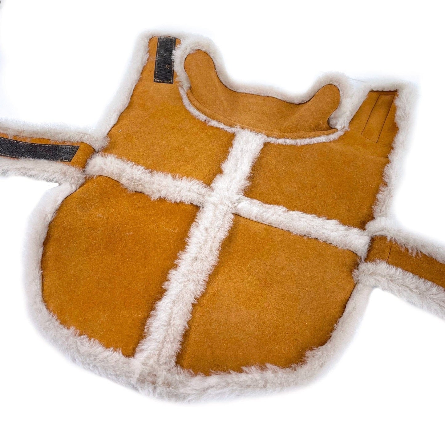 Camel Natural Shearling Dog Coat